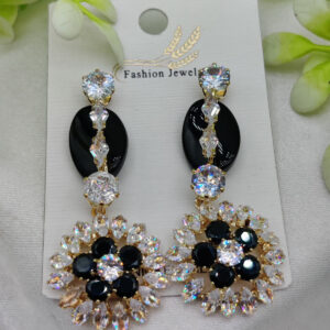 Imported Crystal Bloom Earrings | Nickel-Free & Hypoallergenic