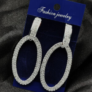 Luxury Silver Circle Earrings – Imported Tarnish-Free Women's Jewelry