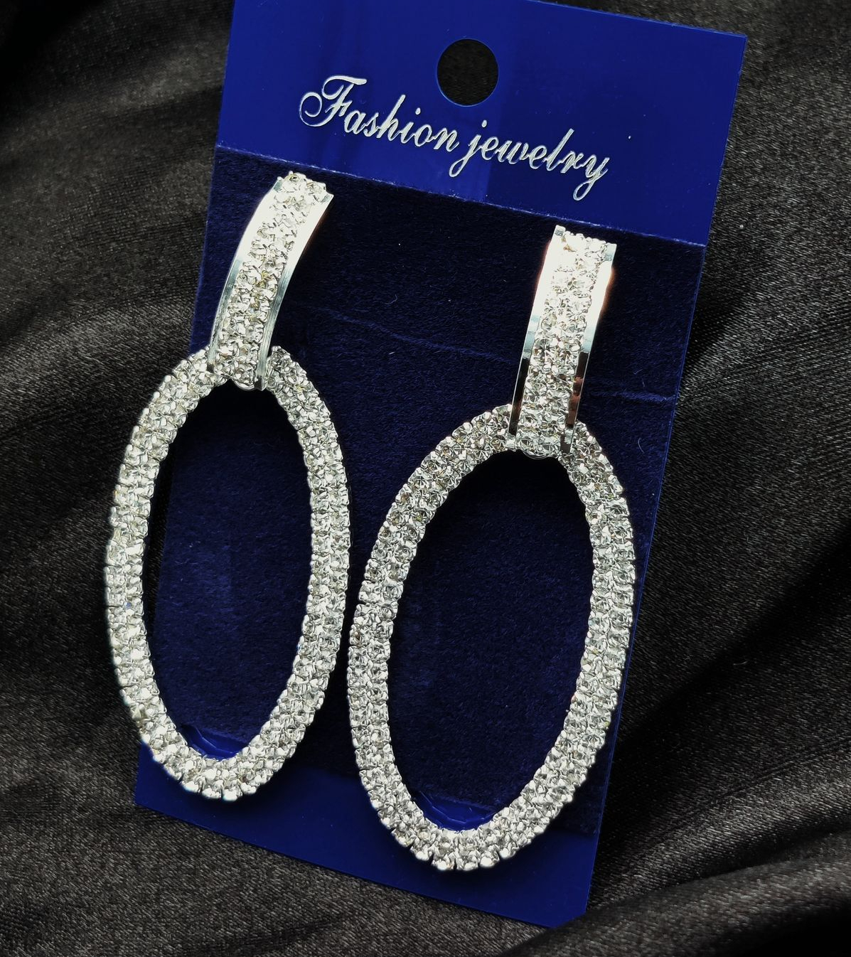 Luxury Silver Circle Earrings – Imported Tarnish-Free Women's Jewelry - Image 4