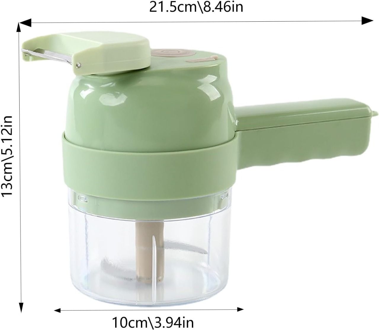 5 in 1 Handheld Electric Vegetable Cutter Set | Mini Wireless Food Chopper, Garlic Crusher & Slicer Machine - Image 3