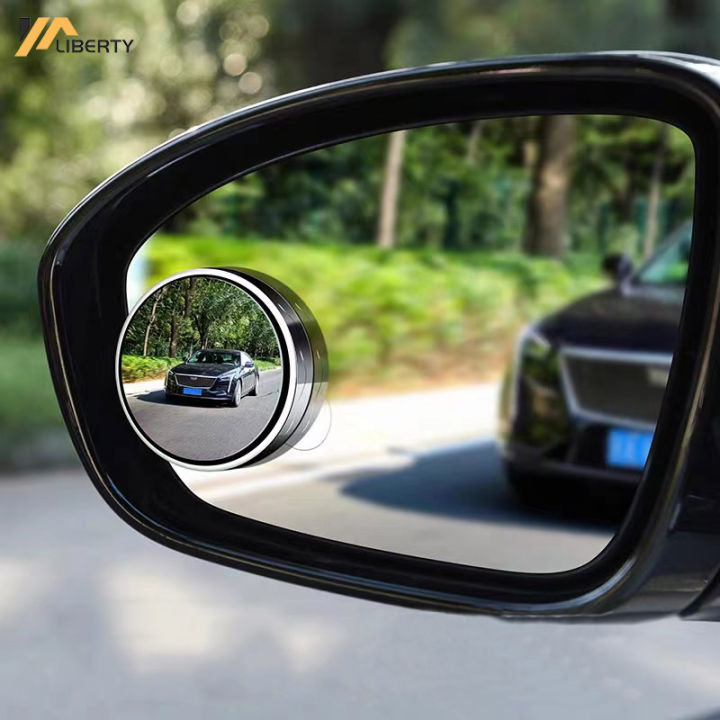 2PCS Round Blind Spot Mirrors – Wide Angle Convex Car Safety Mirrors - Image 2
