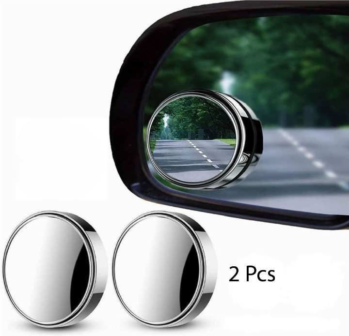 2PCS Round Blind Spot Mirrors – Wide Angle Convex Car Safety Mirrors - Image 3