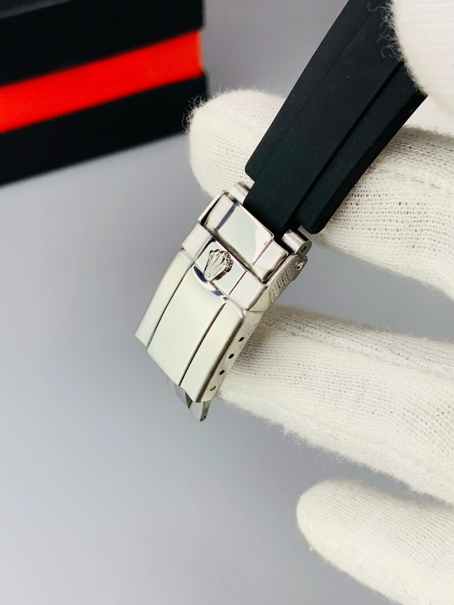 Rolex Oyster Perpetual Luxury Timepiece – Stainless Steel Dial | Premium Rubber Strap | No Box - Image 3