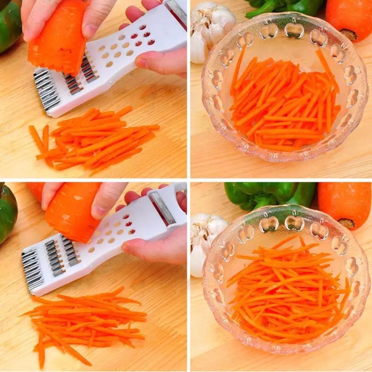 5-in-1 Multi Vegetable Cutter & Peeler – Julienne Slicer & Grater