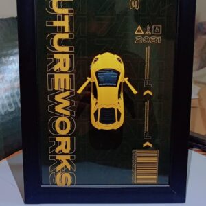 3D Metallic Car Wall Art - Modern Home Decor
