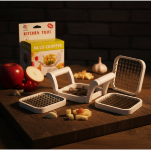 Multi-Chopper 3-in-1 Apple, Fruit & Potato Slicer – Stainless Steel Kitchen Cutter