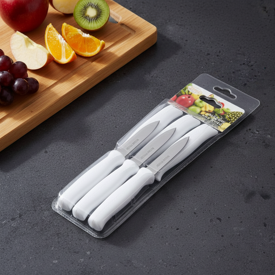 6-Piece Stainless Steel Kitchen Knife Set – Chef, Bread & Utility Knives - Image 3