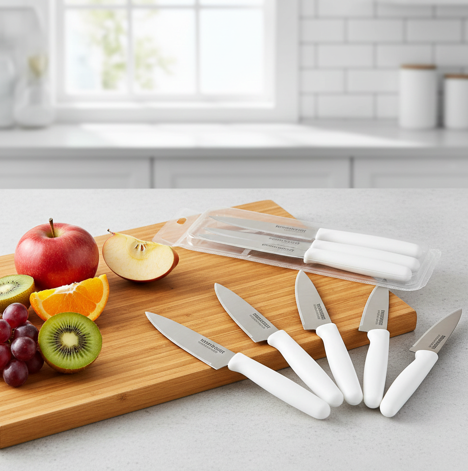 6-Piece Stainless Steel Kitchen Knife Set – Chef, Bread & Utility Knives - Image 2