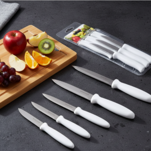6-Piece Stainless Steel Kitchen Knife Set – Chef, Bread & Utility Knives