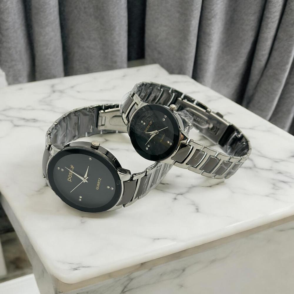 POSITIF Couple Watch Set - Elegant Matching His & Hers Timepieces - Image 2