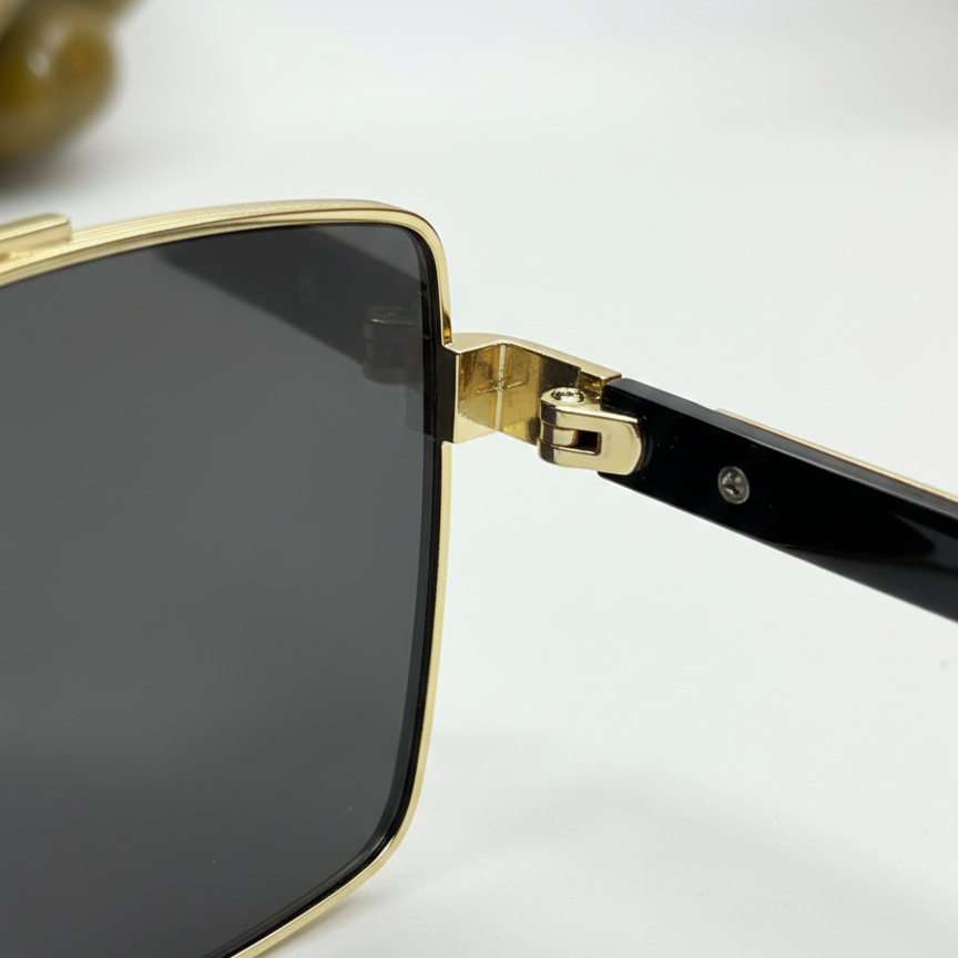 Luxury Square Black Gradient Unisex Sunglasses - Image 3