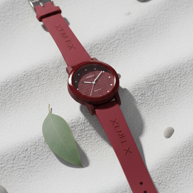 Ladies Waterproof Watch | Elegant Round Dial with Soft Strap | Stylish & Comfortable Design (Without Box) - Image 3