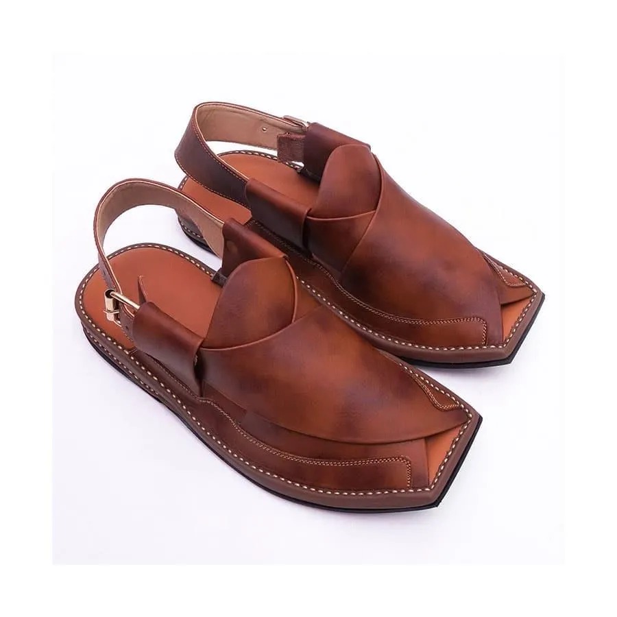 Peshawar HP Zalmi Chappal Double Sheet – Traditional Stylish, Durable & Comfortable Long-Lasting Footwear for Men (Size 10)