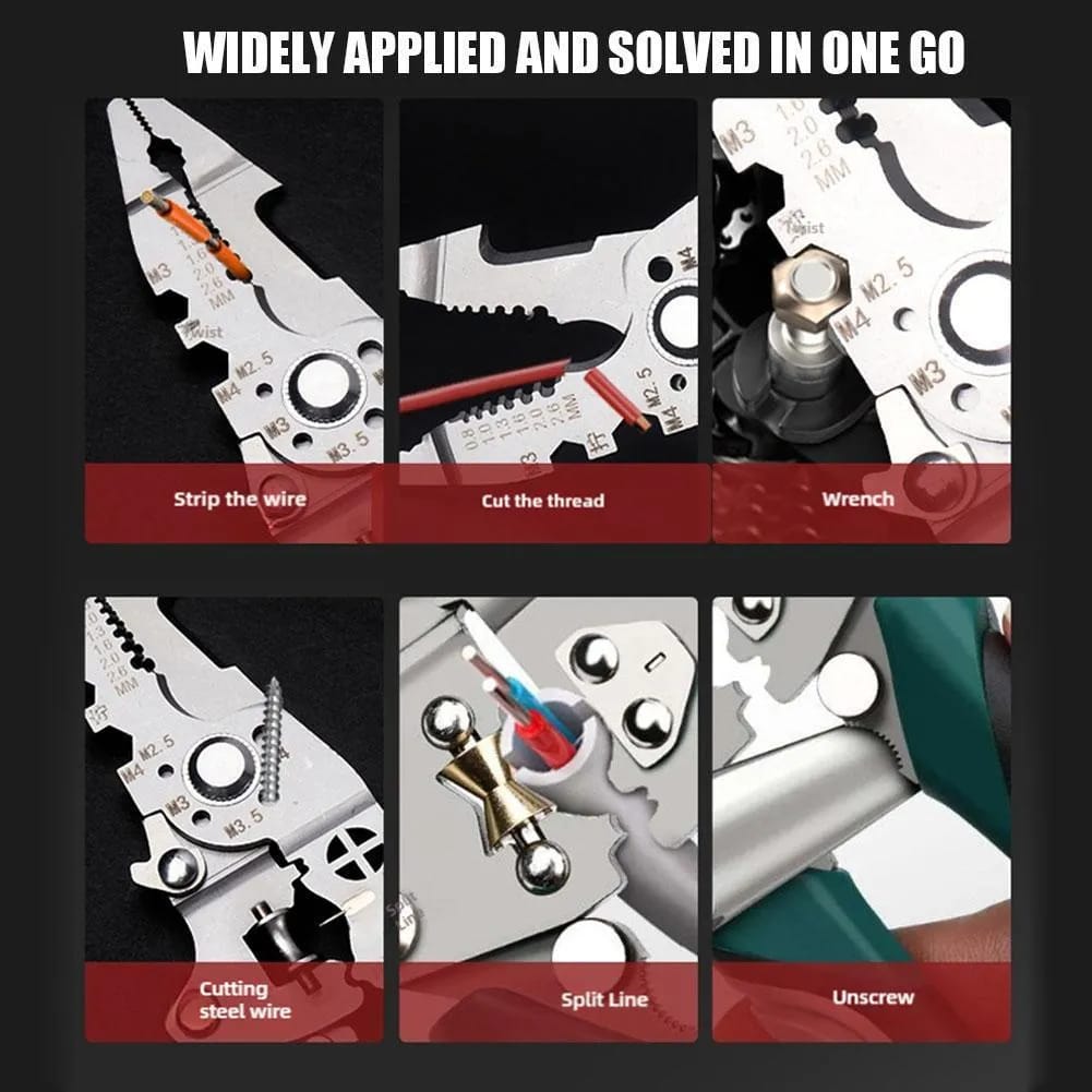 Multi-Functional Wire Stripping Pliers – Professional Imported All-in-One Electrical Tool for Stripping, Cutting, and Separation - Image 4