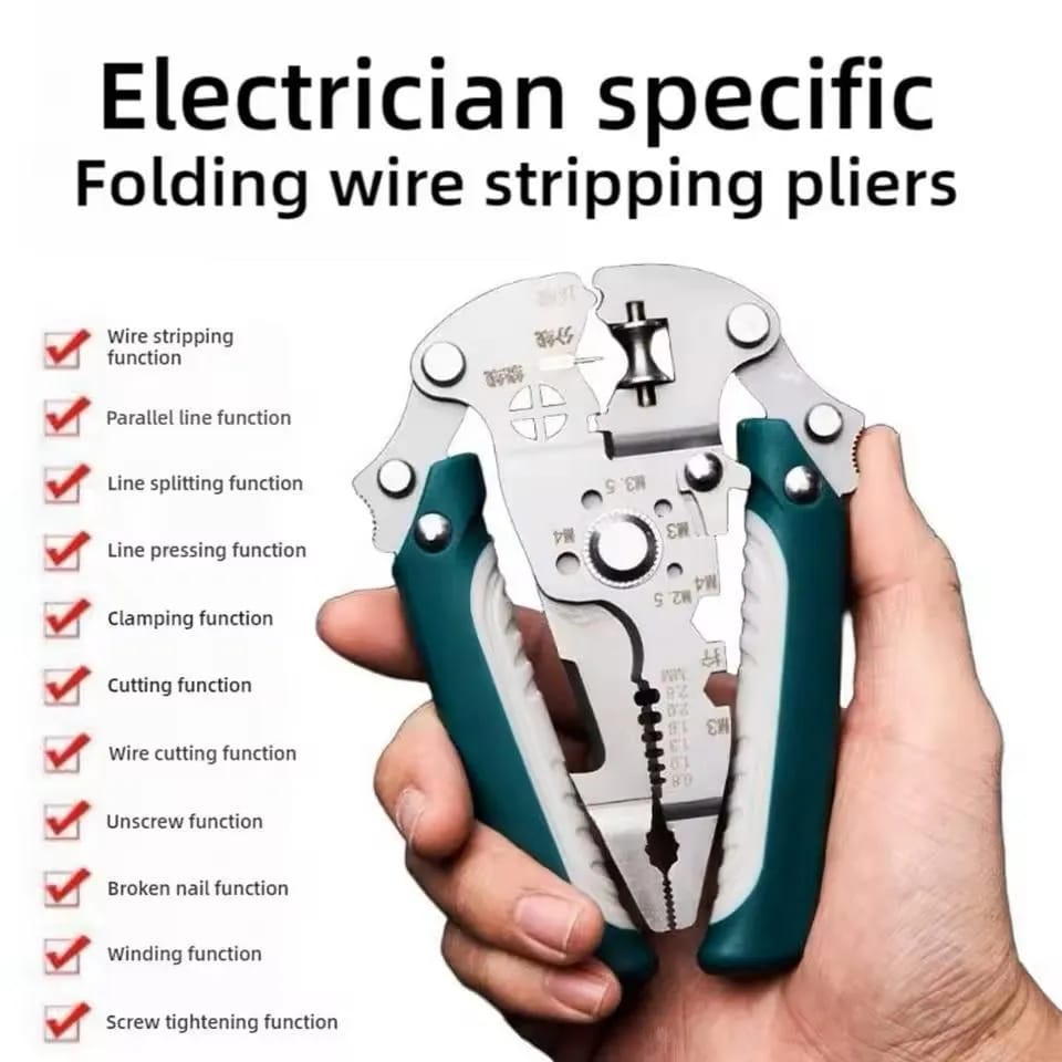 Multi-Functional Wire Stripping Pliers – Professional Imported All-in-One Electrical Tool for Stripping, Cutting, and Separation - Image 3
