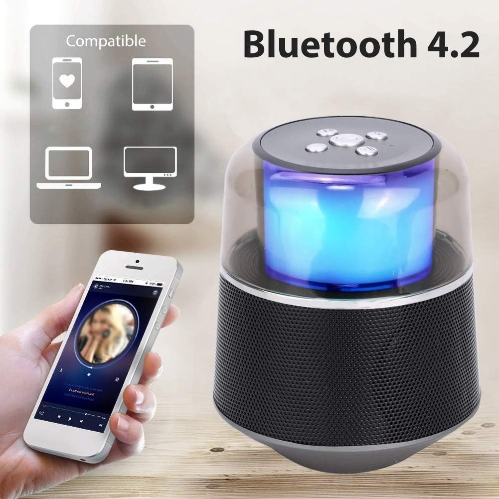 Concise Version: S6 Bluetooth Speaker with LED Light - Portable Wireless Speaker, Hands-Free Calling - Image 2