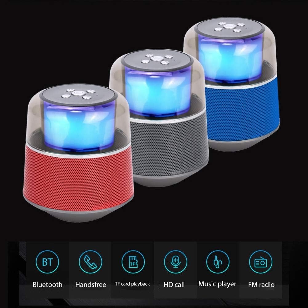 Concise Version: S6 Bluetooth Speaker with LED Light - Portable Wireless Speaker, Hands-Free Calling - Image 4