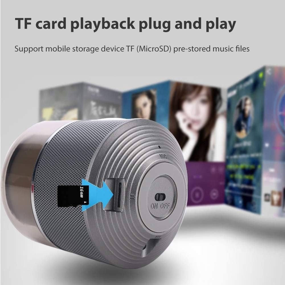 Concise Version: S6 Bluetooth Speaker with LED Light - Portable Wireless Speaker, Hands-Free Calling - Image 5