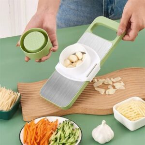5-in-1 Vegetable Cutter & Slicer | Multifunctional Stainless Steel Kitchen Tool | Fast & Easy Food Preparation