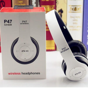 P47 Bluetooth 5.1 Headphones: 80H Playback, Fast Charge, Wireless Over-Ear, Random Color