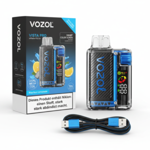 Vozol Refillable Vape Kit, Long-Lasting Battery Vape Pen Starter Kit with Charging Cable