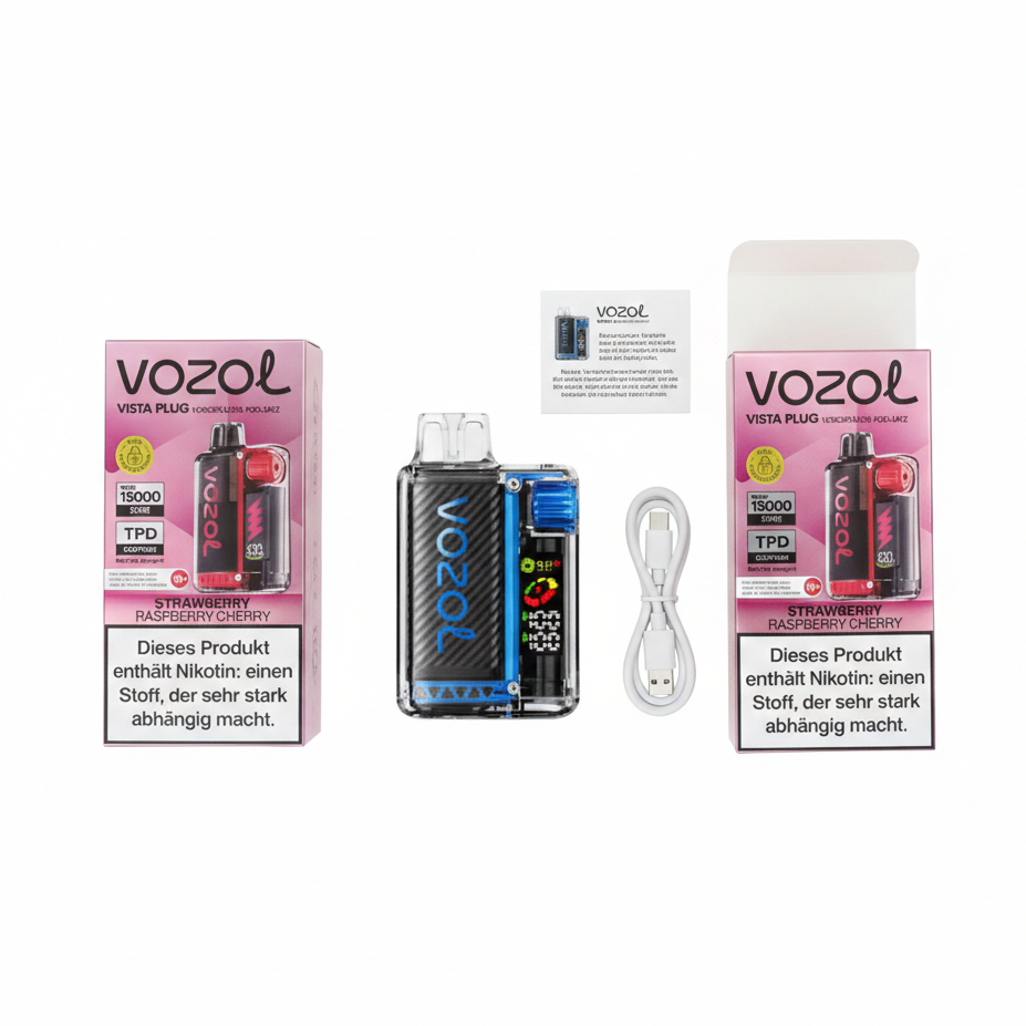 Vozol Refillable Vape Kit, Long-Lasting Battery Vape Pen Starter Kit with Charging Cable - Image 3