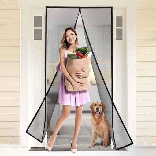 Magic Mesh Deluxe Hands-Free Magnetic Screen Door – Heavy Duty Mesh Curtain Keeps Bugs Out - Image 3