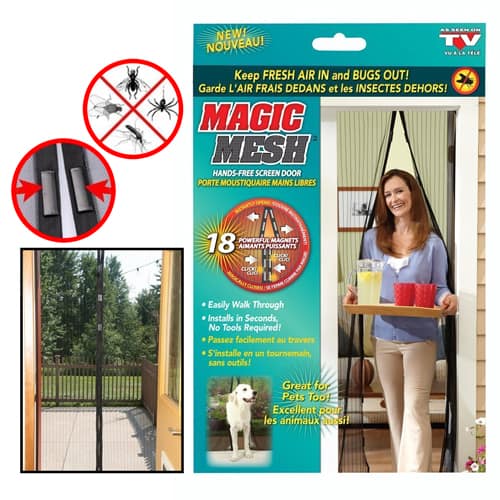 Magic Mesh Deluxe Hands-Free Magnetic Screen Door – Heavy Duty Mesh Curtain Keeps Bugs Out - Image 2