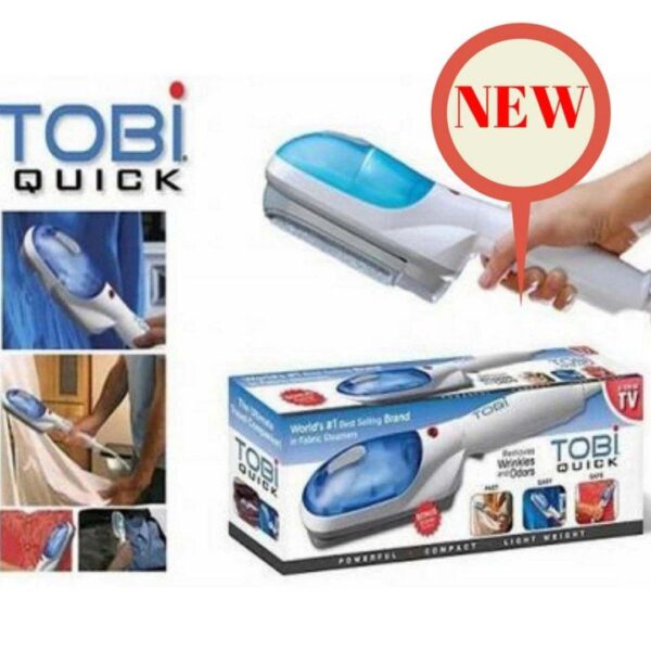 Portable TOBI Steamer Iron – Fast Heat Garment Steam Iron for Clothes, Curtains & Travel Use - Image 2