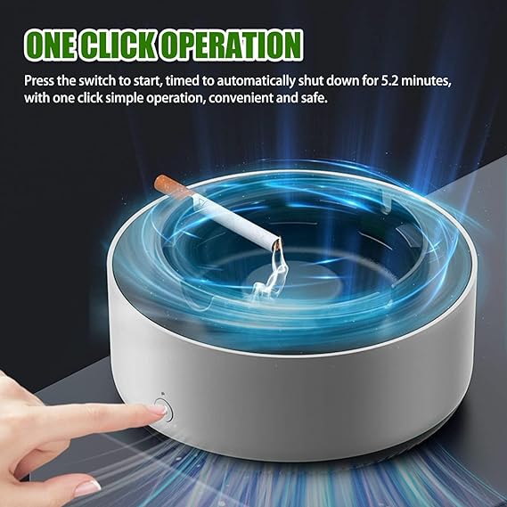 Smokeless Ashtray with Air Purifier – Multipurpose Design - Image 4