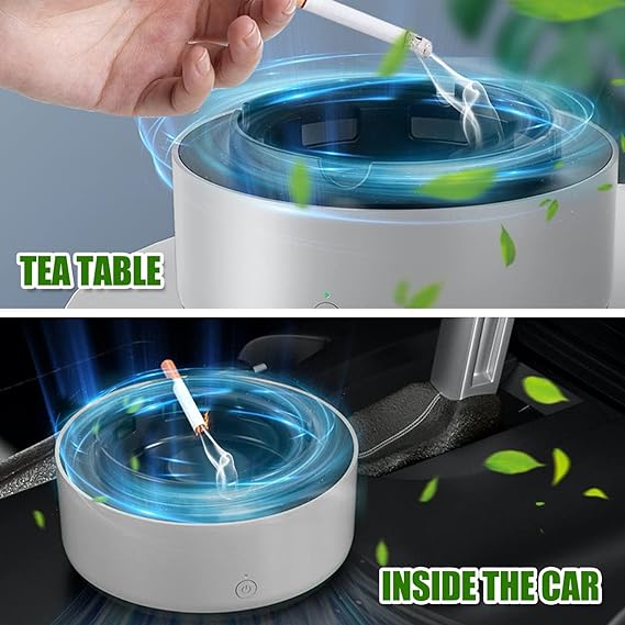 Smokeless Ashtray with Air Purifier – Multipurpose Design