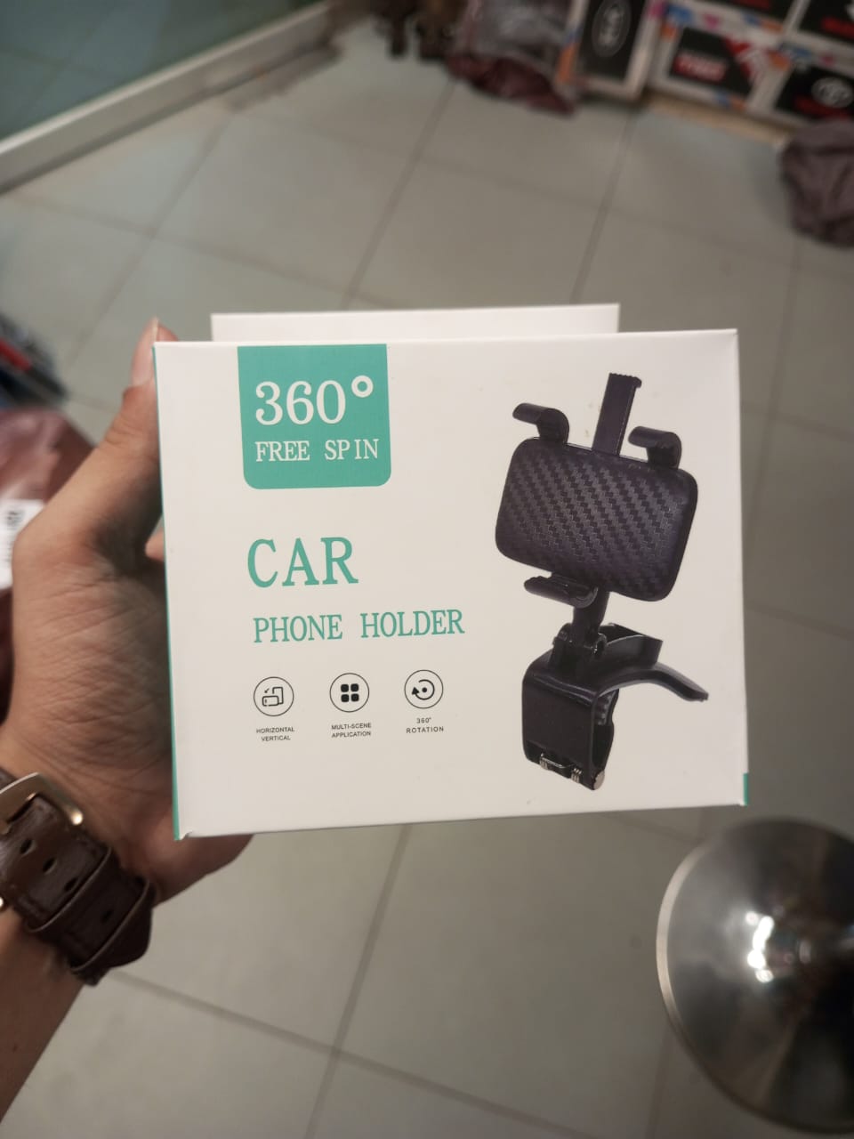 CAR Smart Phone Holder – 360° Free Spin Adjustable Dashboard & Air Vent Mount for Phones - Image 3
