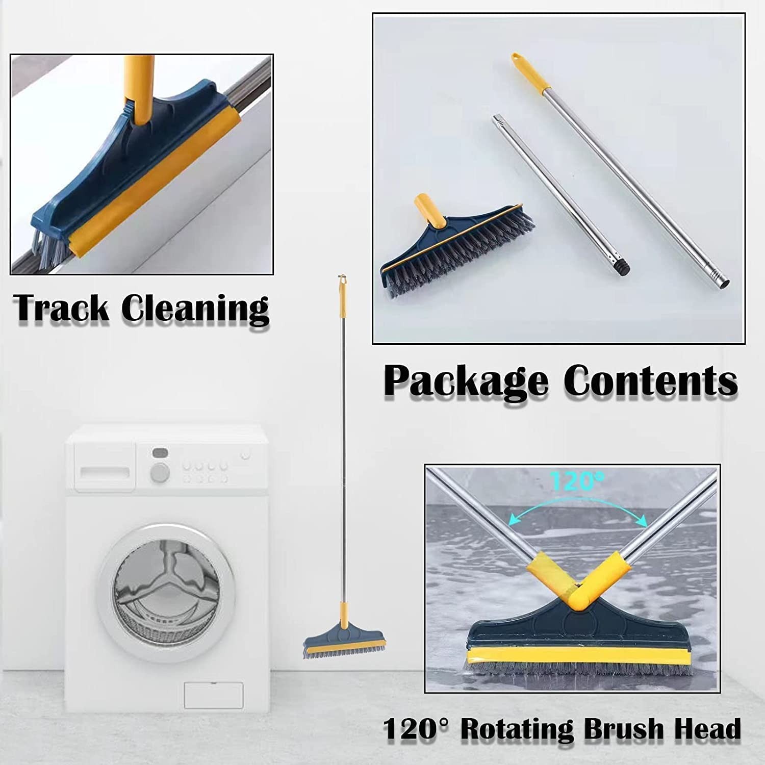 2-in-1 120° Rotatable Floor Cleaning Brush – Multipurpose Bathroom & Tile Scrubber - Image 5