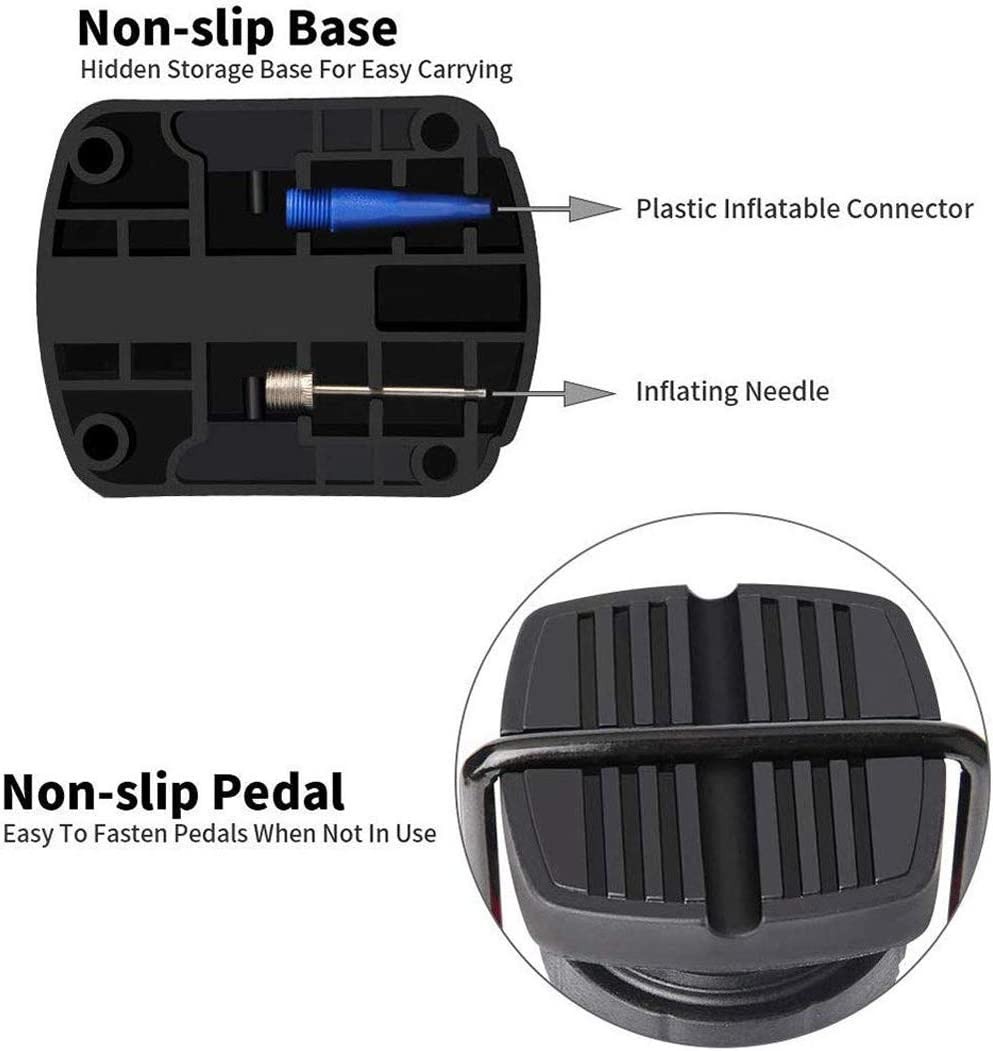 High Pressure Foot Air Pump | Heavy-Duty Mini Foot Pump for Bicycle, Car, Ball & Inflatables | Portable Air Pump (Without Gauge, Random Color) - Image 4