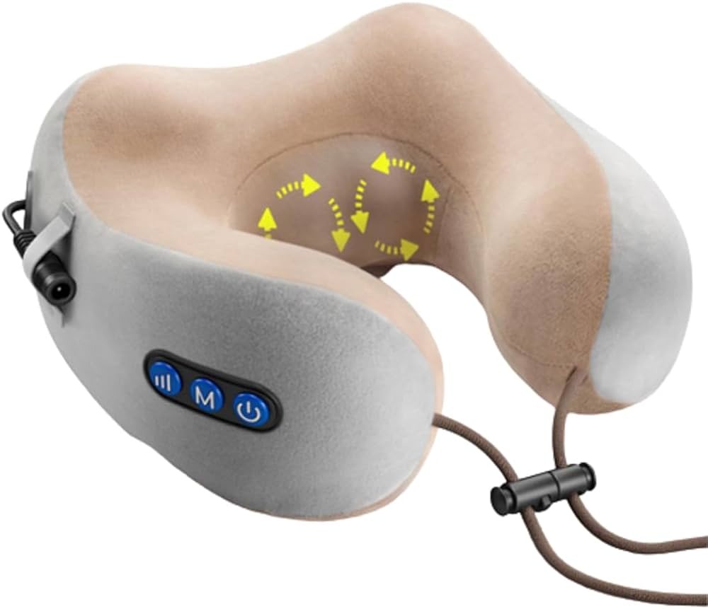 Rechargeable U-Shaped Neck Massager Pillow – Portable Shoulder & Cervical Relaxing Massage - Image 4
