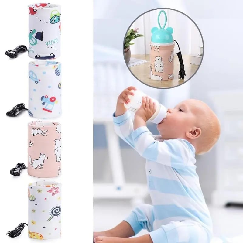 Portable USB Feeder Warmer Pouch | 42°C Constant Heating | Easy‑to‑Carry | Random Design - Image 6