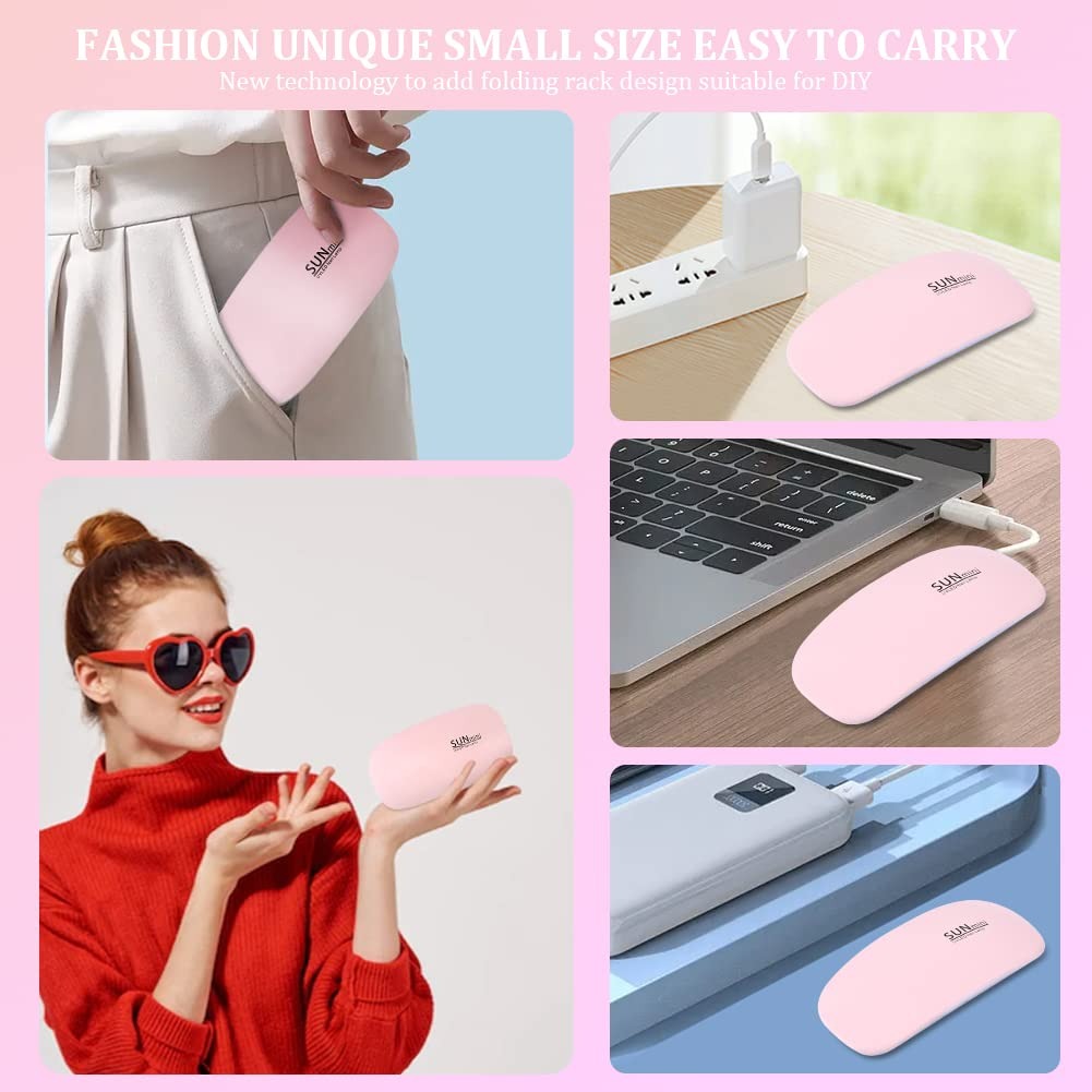 UV Led Lamp For Nails 6W Nail Lamp Light With Timer Mini Premium Quality Smooth Finish Durable Stylish And Compact Design - Image 4