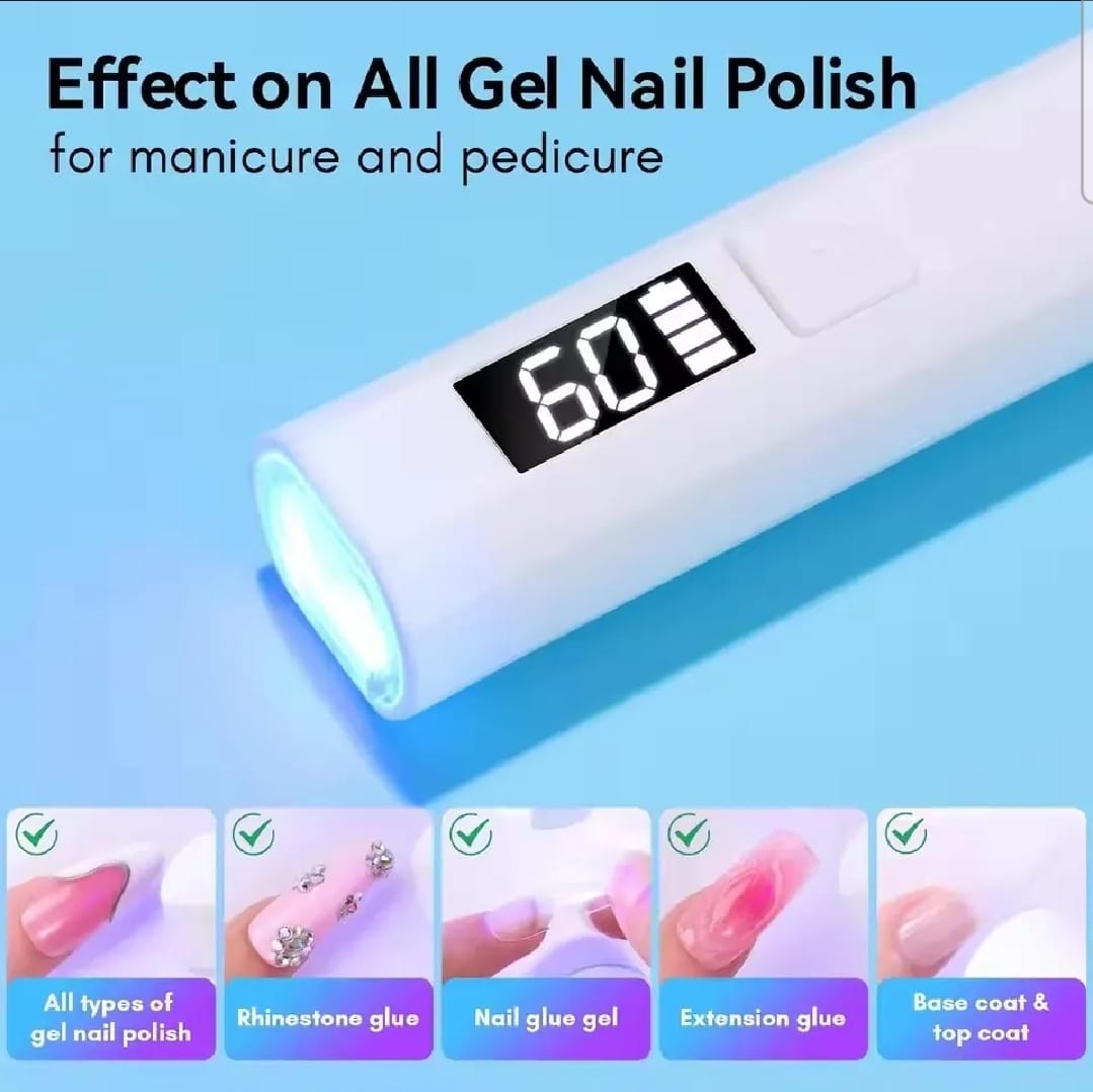 Mini USB Rechargeable UV/LED Nail Lamp – Handheld Flash Cure Dryer - Image 2