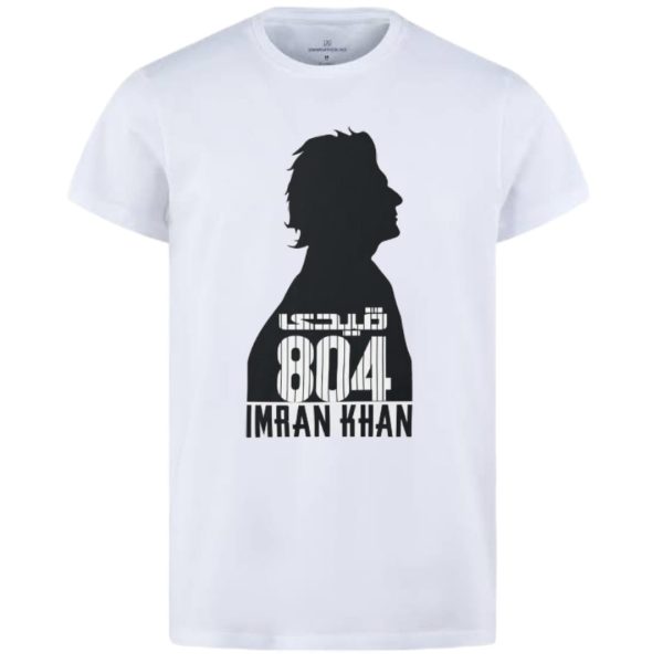 Qaidi 804 Imran Khan Stylish White T-shirt | Best Quality T-shirts For Boys | T-shirt For Men - Image 2