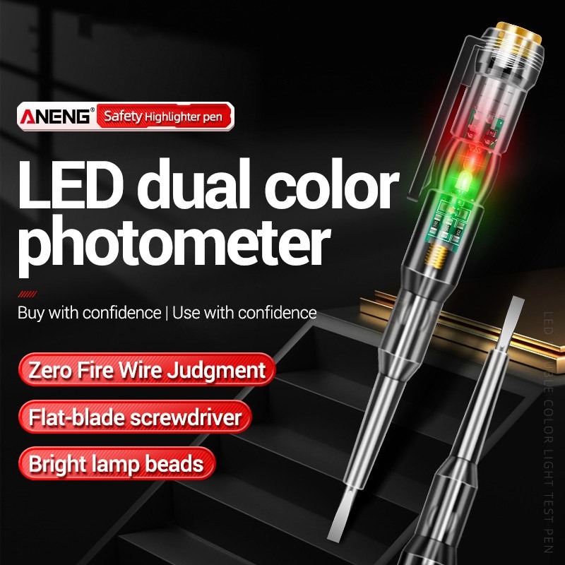 LED Test Pen Intelligent Induction Voltage Detector 24-250V – Non-Contact Electric Tester Screwdriver | Circuit Power Checker Tool - Image 4