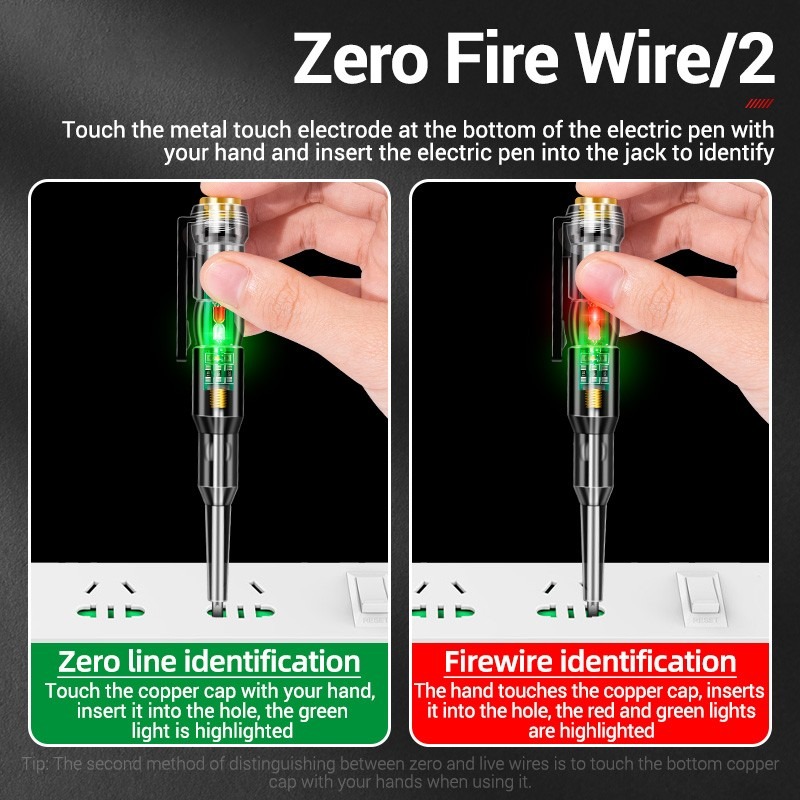 LED Test Pen Intelligent Induction Voltage Detector 24-250V – Non-Contact Electric Tester Screwdriver | Circuit Power Checker Tool - Image 5