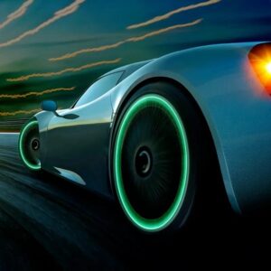 Luminous Valve Motorcycle Bicycle Bike Car Wheel Tyre Hub Cap Fluorescent Night Glowing Luminous Valve Stem Caps Decor