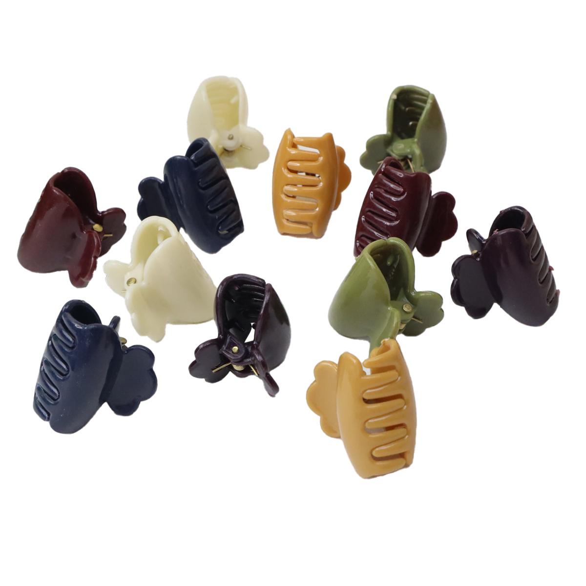 Pack of 12 Mini Hair Catcher Clips for Women & Girls – Small 1 Inch Multicolor Strong Grip Stylish Hair Claws (Random Colors) - Image 3