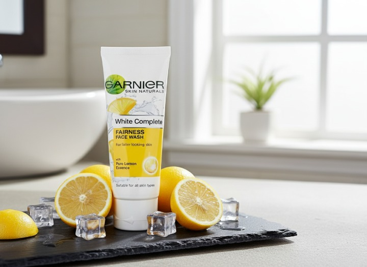 Garnier Pure Lemon Essence Face Wash 100g – Brightening Daily Cleanser for Oil-Free & Radiant Skin