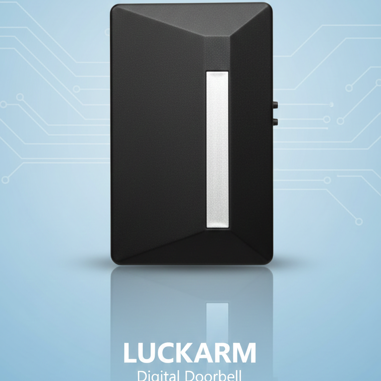 Luckarm Wireless Digital Doorbell | Easy Installation Smart Door Bell | Long Range & Clear Sound Home Doorbell - Image 3