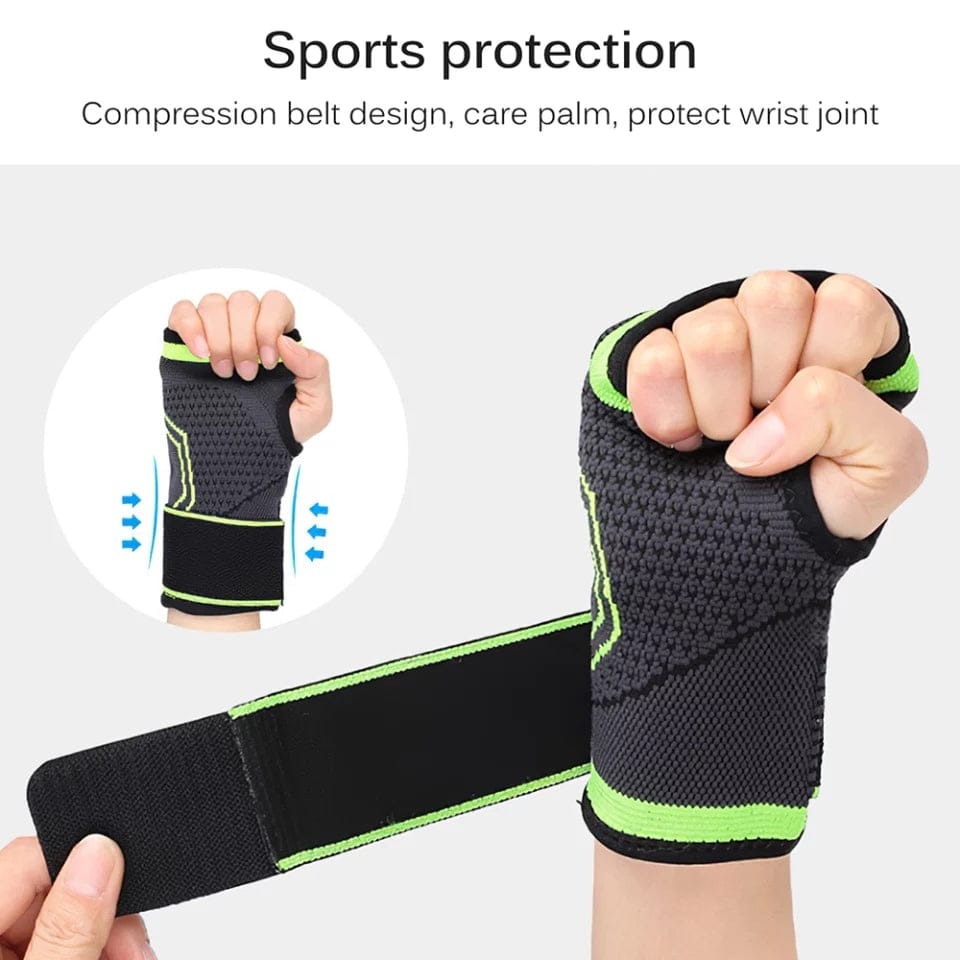 Professional Wrist Support Sleeve Half Finger Wrist Band Palm Support For Sports And Daily Use - Image 4