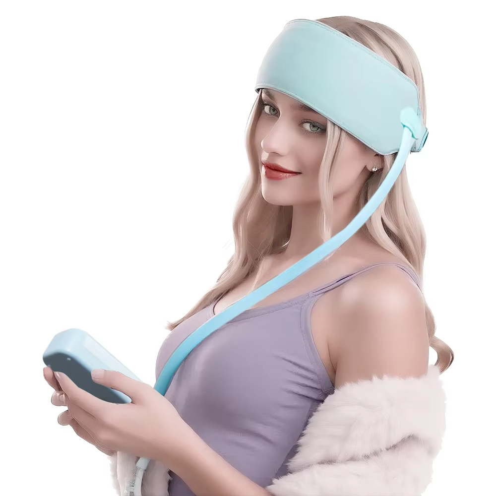 360 Degree Relaxation Electric Head Massager With Air Compression Kneading Heat Therapy Type C Port Rechargeable - Image 4