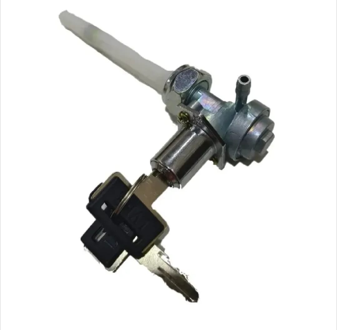 Crown Motorcycle Fuel Cock with Key Lock for Honda CD70 & CG125 – Durable Fuel Tap Valve with Reserve Function | Anti-Theft Petrol Switch - Image 4
