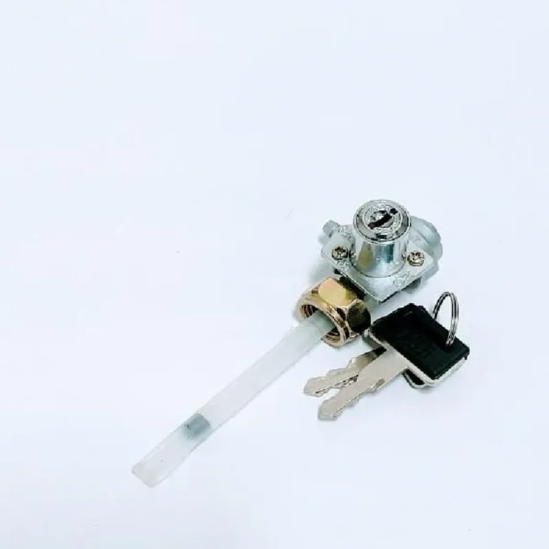 Crown Motorcycle Fuel Cock with Key Lock for Honda CD70 & CG125 – Durable Fuel Tap Valve with Reserve Function | Anti-Theft Petrol Switch - Image 3