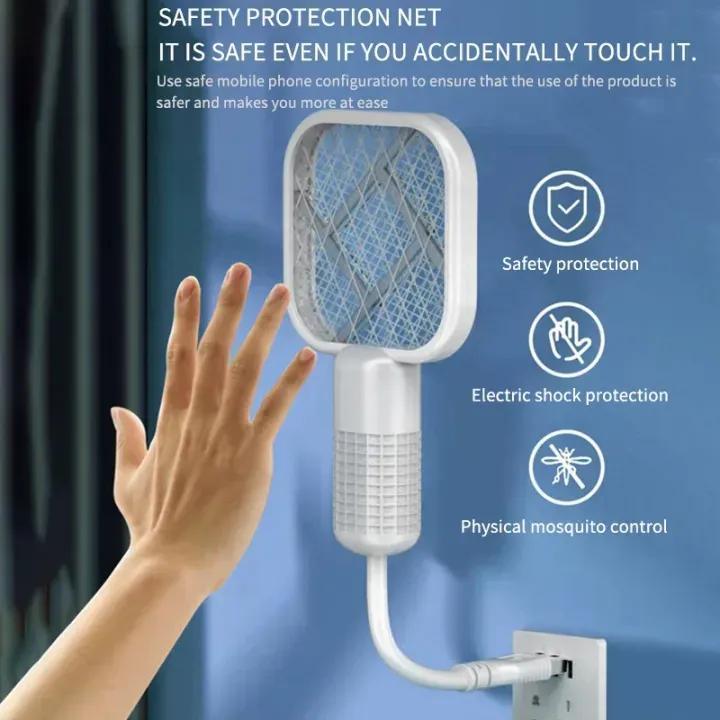 Electric Mosquito Swatter White ABS Lightweight Portable - Image 4